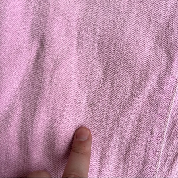 Lily Pulitzer Worth Straight Jeans in Light Pink Mid Rise Size 8 - Picture 7 of 8